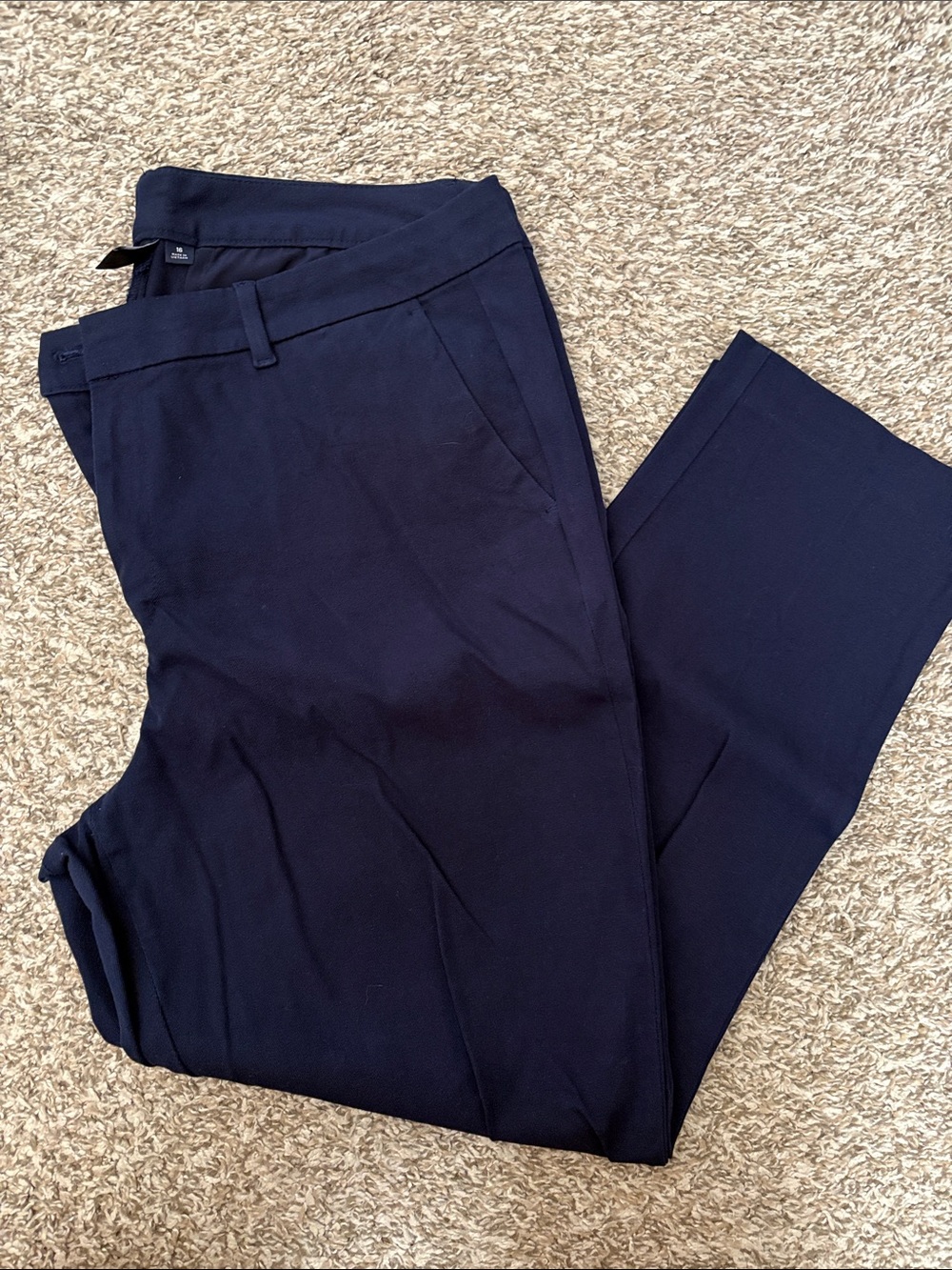 NWT Gap Women’s Plus Size Bistretch Slim Ankle Pants | Navy Blue | 16